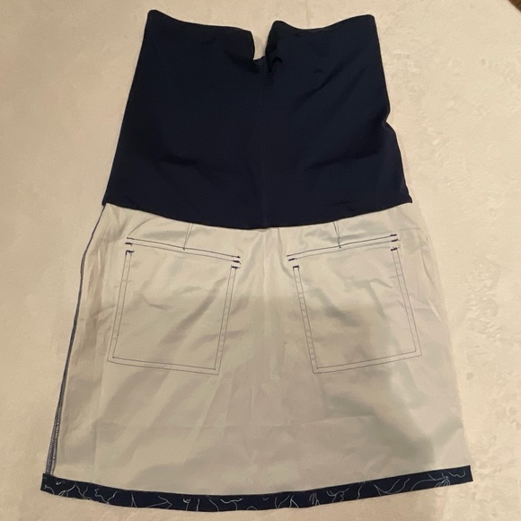 Women’s Cypress Club Navy Skort With White Flowers and Pockets Size Small - Picture 12 of 14